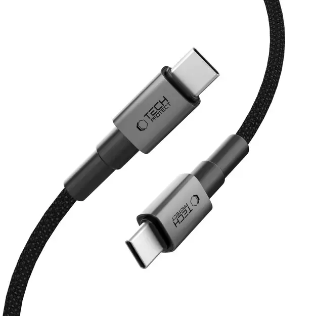 Tech-Protect UltraBoost DNA USB-C PD100W/5A Cable 25cm - Gray 1