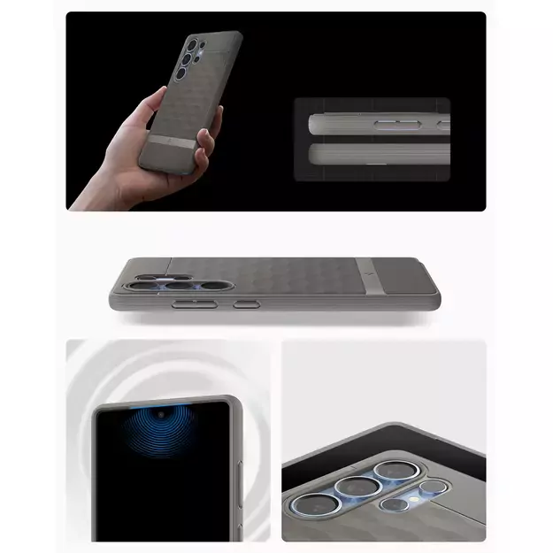 Caseology Parallax Mag MagSafe Case for Samsung Galaxy S25 Ultra - Gray 4