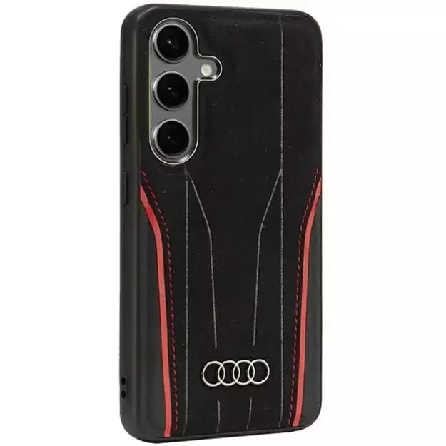 Audi Genuine Leather MagSafe S24 S921 black-red hardcase AU-TPUPCS24-R8/D3-RD 8