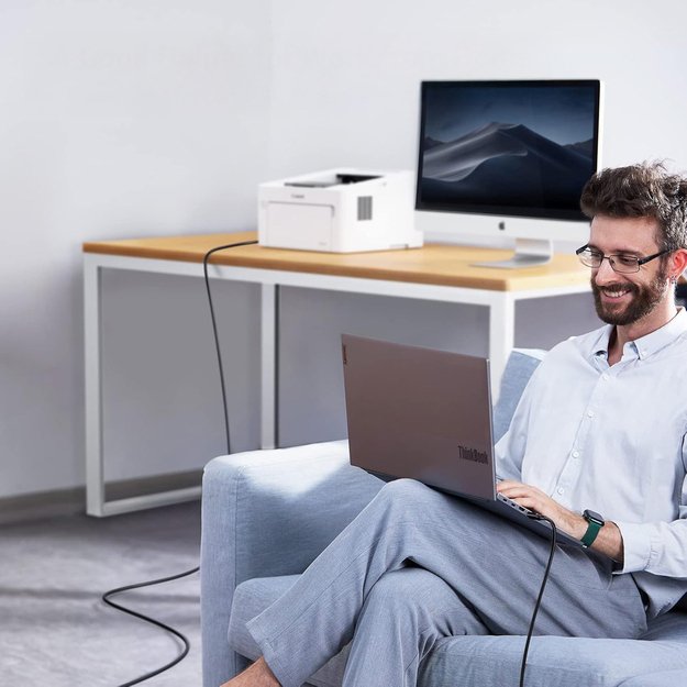 Wozinsky WKDDY2S USB-B - USB-C Cable 2m - Black 7