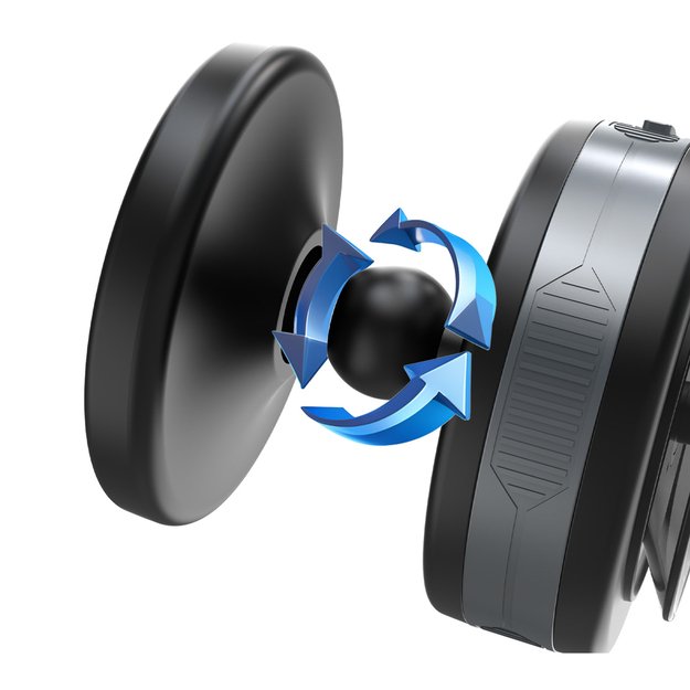 Uchwyt samochodowy Wozinsky WUSQ-01 z ładowarką Qi kompatybilny z MagSafe - czarny 6