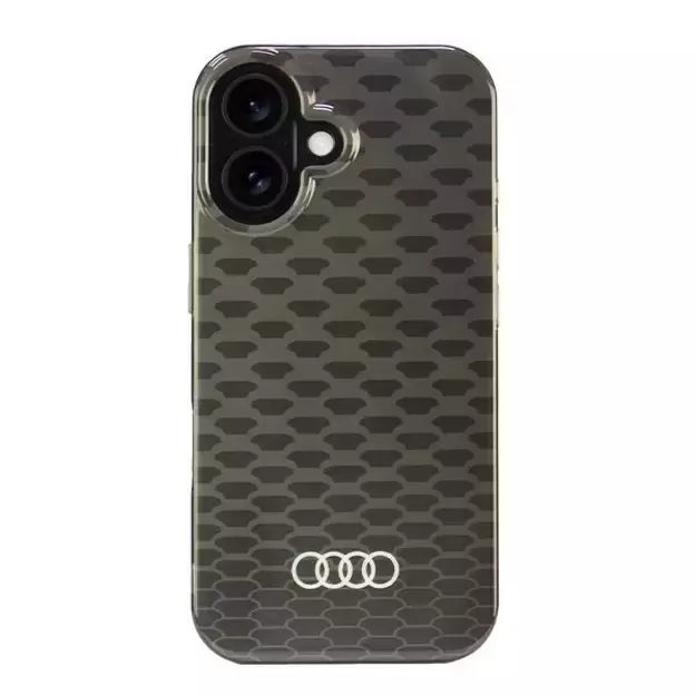 Audi IML Stitching Pattern MagSafe iPhone 16 6.1&quot  black/black hardcase AU-IMLMIP16-Q5/D3-BK