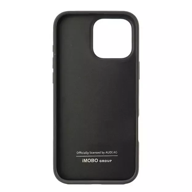 Audi Synthetic Leather iPhone 16 Pro Max 6.9&quot  black/black hardcase AU-TPUPCIP16PM-GT/D2-BK 5