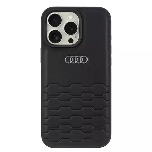 Audi Synthetic Leather iPhone 16 Pro Max 6.9&quot  black/black hardcase AU-TPUPCIP16PM-GT/D2-BK