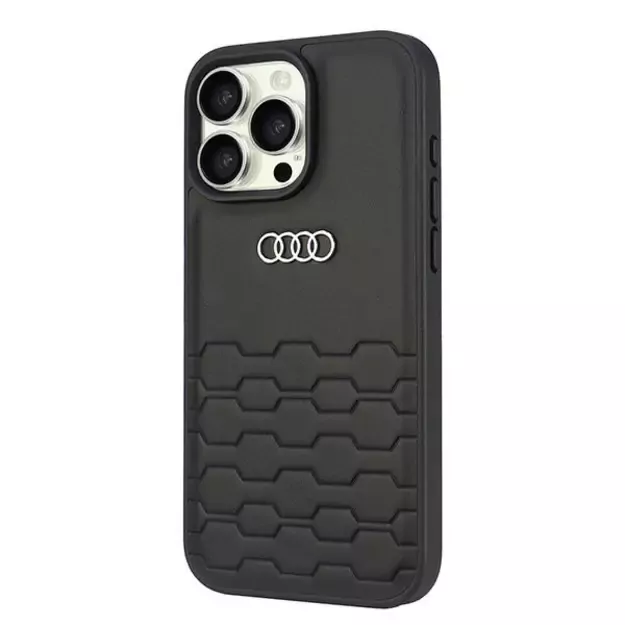 Audi Synthetic Leather iPhone 16 Pro Max 6.9&quot  black/black hardcase AU-TPUPCIP16PM-GT/D2-BK 1