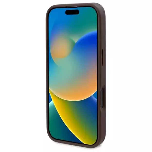 Guess GUHMP16LP4ROPEMCW iPhone 16 Pro 6.3&quot  brown/brown hardcase 4G Flowers Print MagSafe 4