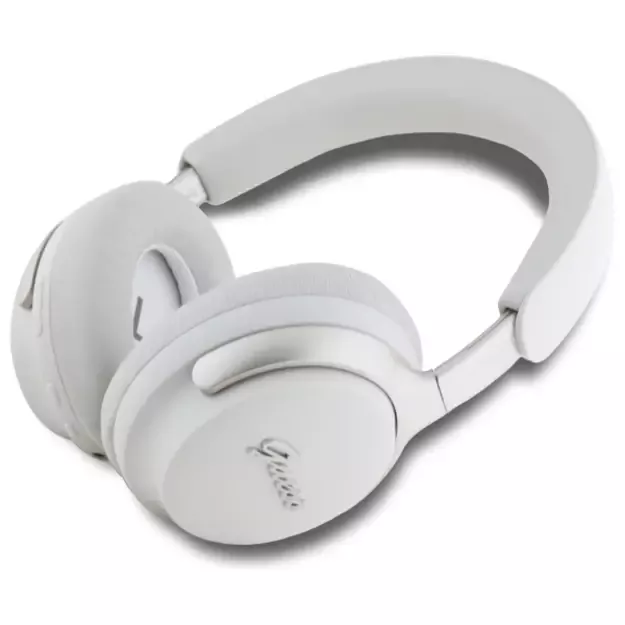 Guess Bluetooth ANC Headphones GUBHC22PSFCSME Beige/Beige Metal Script Logo 4