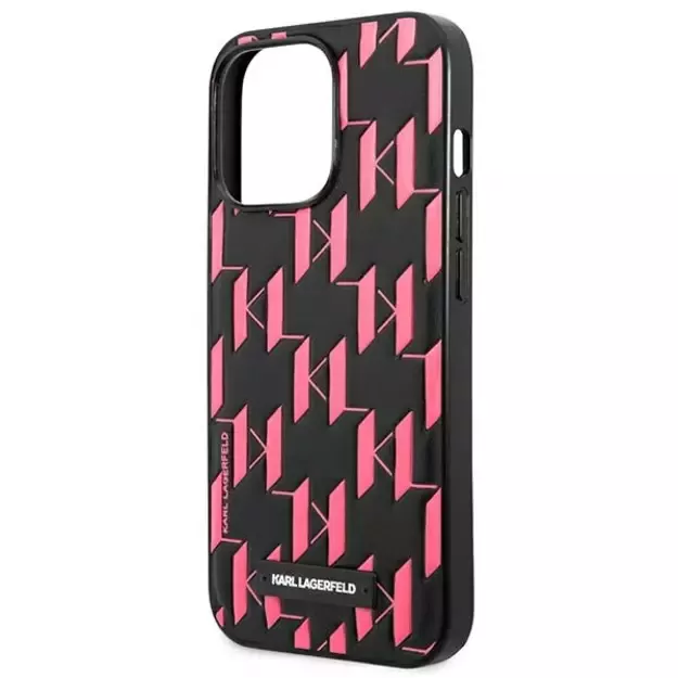 Karl Lagerfeld Monogram Plaque iPhone 13 Pro / 13 6.1&quot  Case - Pink 13