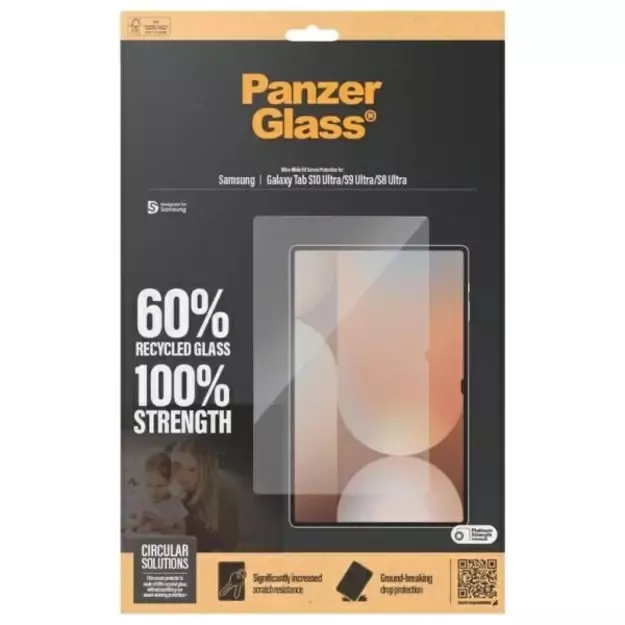 PanzerGlass Ultra-Wide Fit Tempered Glass for Samsung Galaxy Tab S8 Ultra / S9 Ultra / S10 Ultra 6
