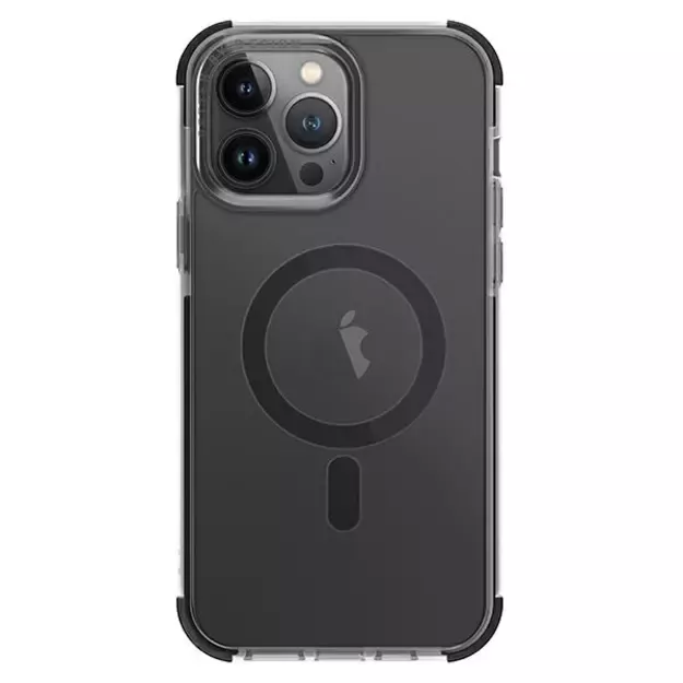 Uniq Combat iPhone 14 Pro Max 6.7&quot  case Magclick Charging black/concrete charcoal 8