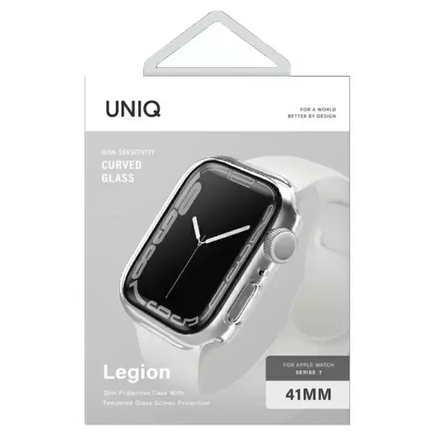 Uniq Legion Case Apple Watch Series 7/8/9 41mm Clear 1