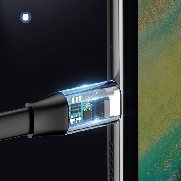 Baseus Simple flat cable USB cable / USB Type C SuperCharge 5A 40W Quick Charge 3.0 QC 3.0 23cm gray (CATMBJ-BG1) 12