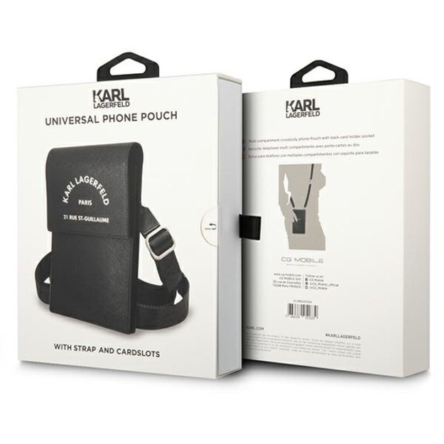 Karl Lagerfeld Embossed RSG handbag - black 5