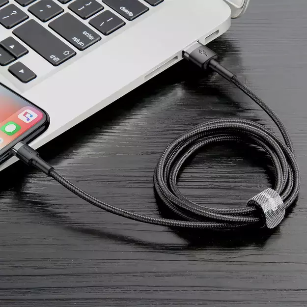 Baseus Cafule USB-A / Lightning 1.5A QC 3.0 cable 2 m - black 3