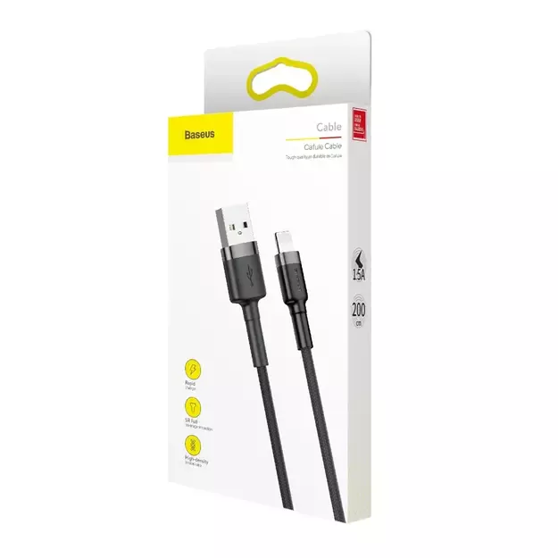 Baseus Cafule USB-A / Lightning 1.5A QC 3.0 cable 2 m - black 8