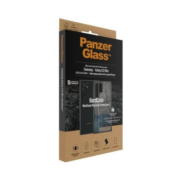 PanzerGlass HardCase antibacterial Military Grade certified case for Samsung Galaxy S22 Ultra - transparent 2