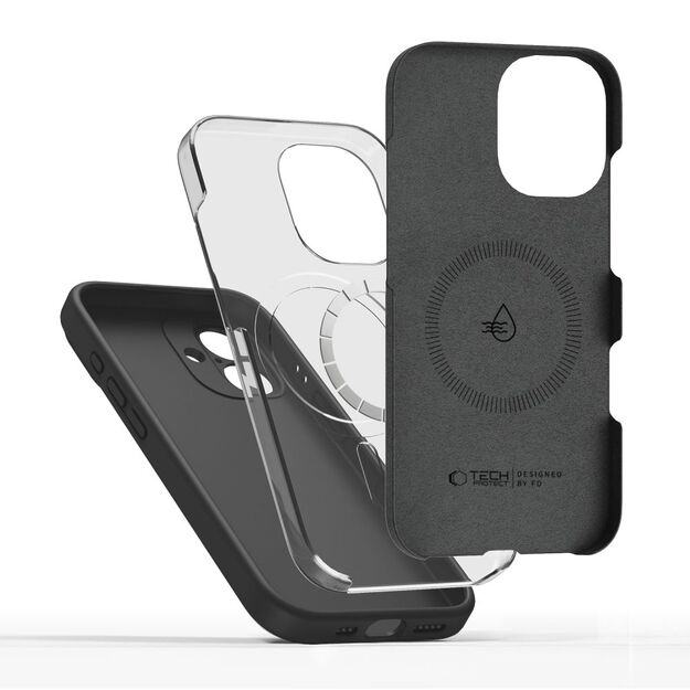 Tech-Protect Silicone MagSafe Case for iPhone 17 - Black 6