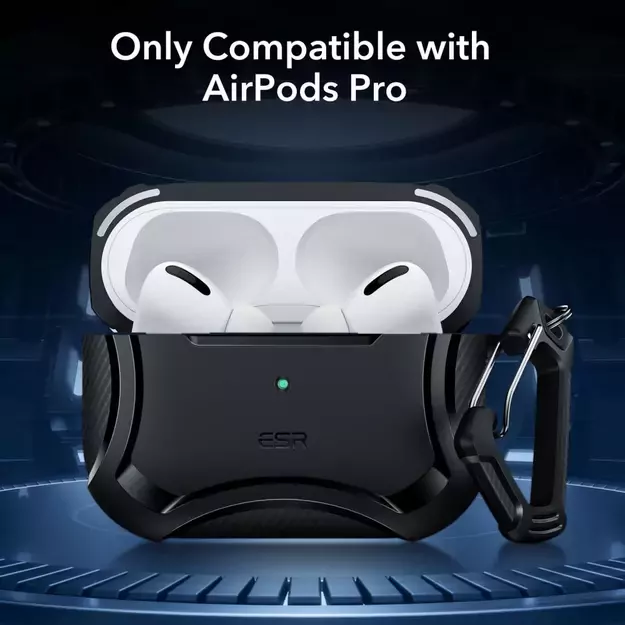 ESR Cyber ​​Armor Halolock Case with MagSafe for Apple AirPods Pro 1/2 - Black 8