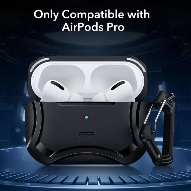 ESR Cyber ​​Armor Halolock Case with MagSafe for Apple AirPods Pro 1/2 - Black 1