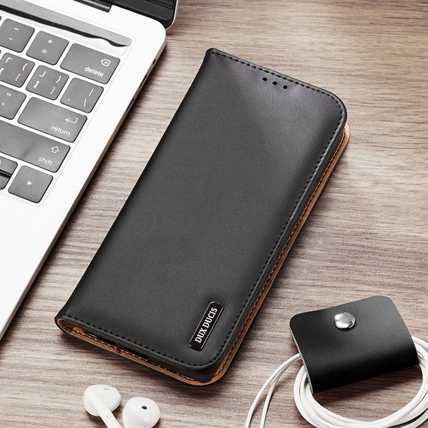 Dux Ducis Hivo case Samsung Galaxy S23+ flip cover wallet stand RFID blocking brown 20