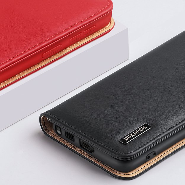 Dux Ducis Hivo case Samsung Galaxy S23+ flip cover wallet stand RFID blocking brown 13