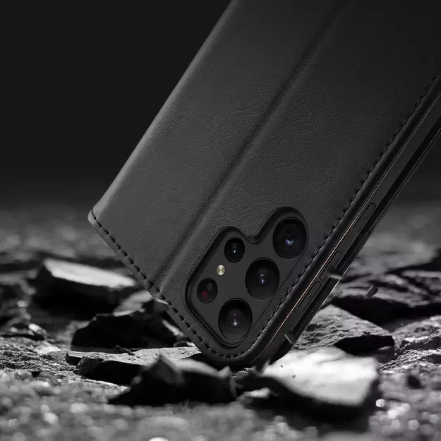 Dux Ducis Hivo case Samsung Galaxy S23+ flip cover wallet stand RFID blocking brown 44