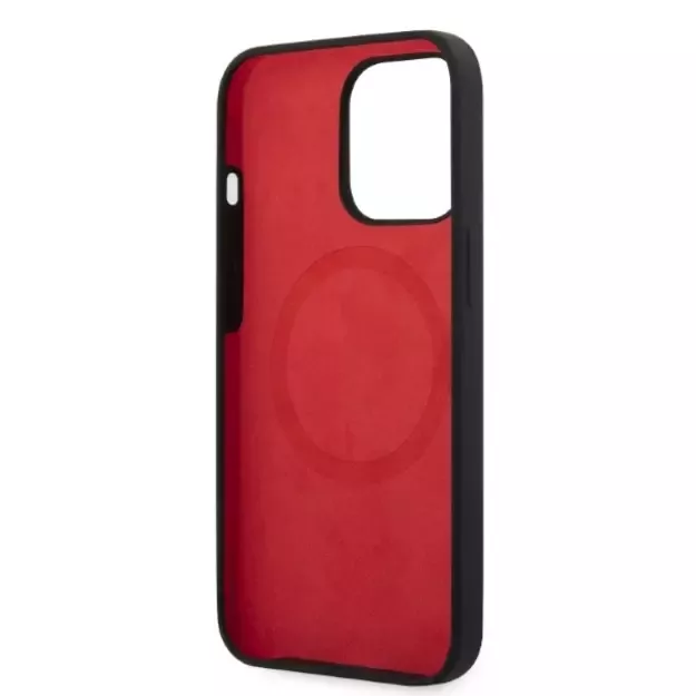 Ferrari FESSIHMP13LBK iPhone 13 Pro / 13 6.1&quot  black/black hardcase Silicone MagSafe 13
