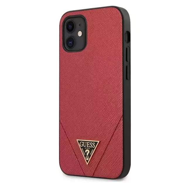 Guess GUHCP12SVSATMLRE iPhone 12 mini 5.4&quot  red/red hardcase Saffiano