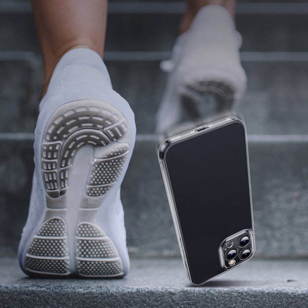 Baseus Frosted Glass Case Cover for iPhone 13 Pro Hard Cover with Gel Frame black (ARWS001001) 8