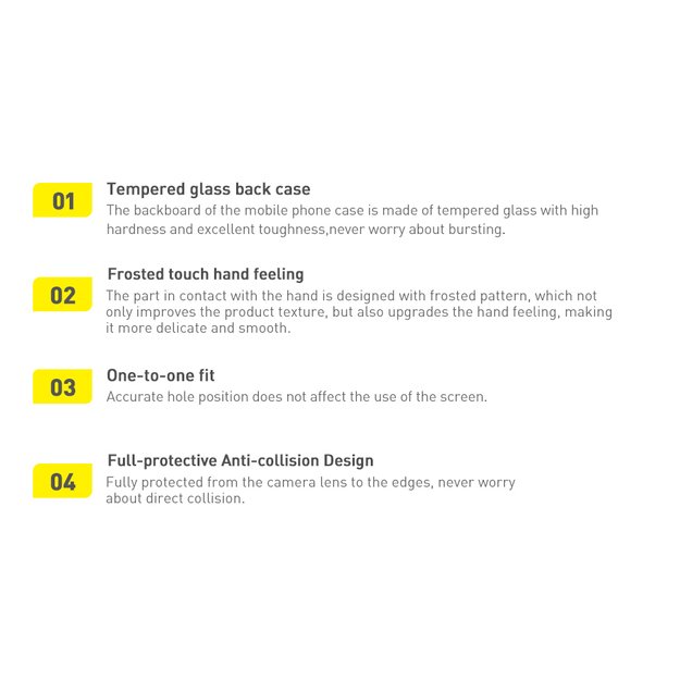 Baseus Frosted Glass Case Cover for iPhone 13 Pro Hard Cover with Gel Frame black (ARWS001001) 20