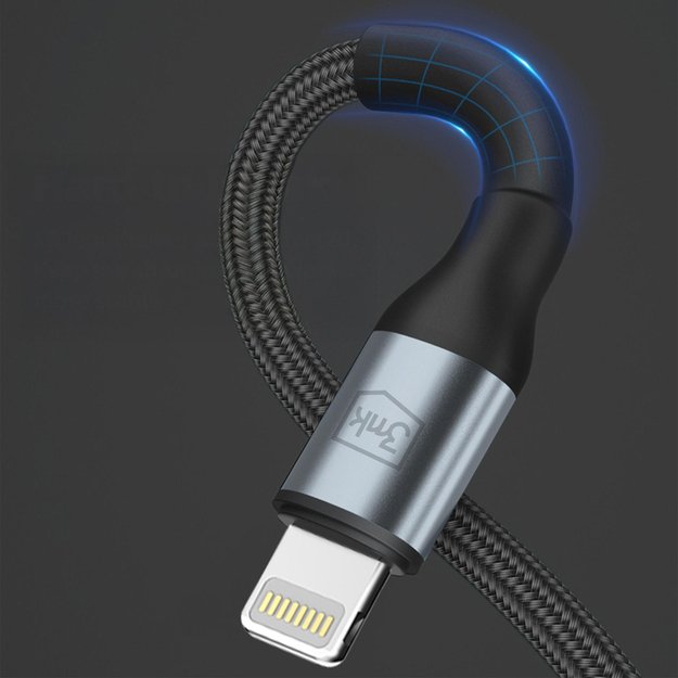 3mk Hyper Cable 3mk Hyper Cable N-SERIES USB-A / Lightning 1m 5V/2.4A 12W / black 4