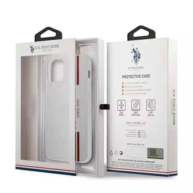 US Polo USHCP12LPCUSSWH iPhone 12 Pro Max 6,7  biały/white Tricolor Collection 9