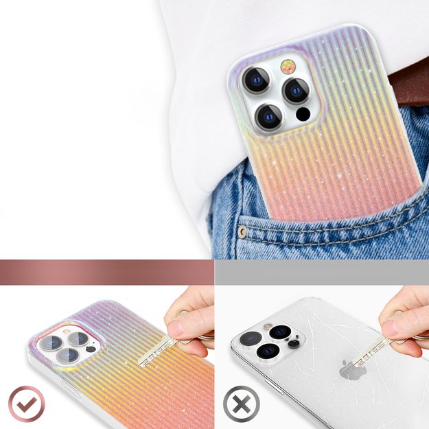 Kingxbar Travel Series luxurious elegant case for iPhone 13 Pro orange (Sunset) 10