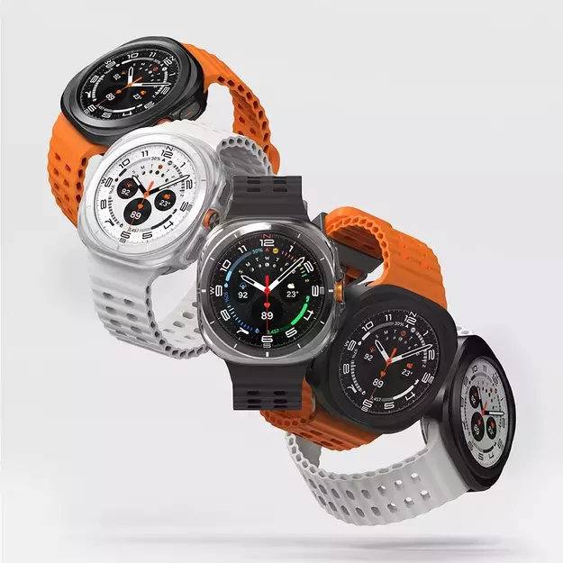 Ringke Slim &amp  Tempered Glass Case + Glass Set for Samsung Galaxy Watch Ultra 47mm - Transparent 3
