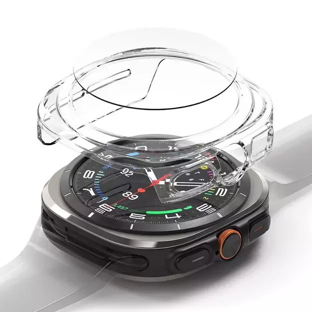 Ringke Slim &amp  Tempered Glass Case + Glass Set for Samsung Galaxy Watch Ultra 47mm - Transparent