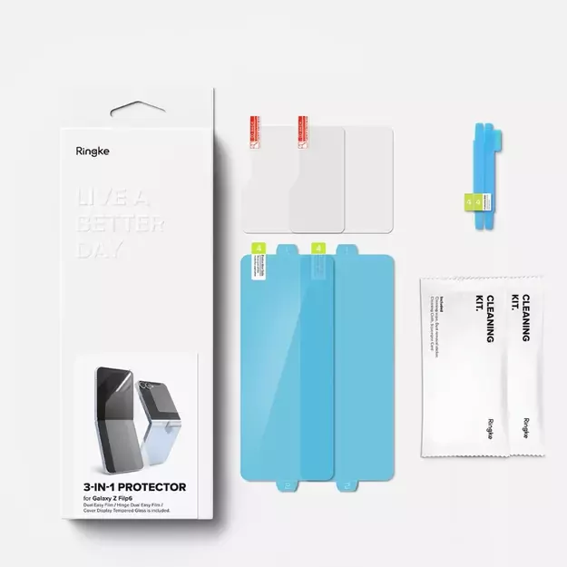 Ringke 3in1 Protector 2-set for Samsung Galaxy Z Flip 6 10