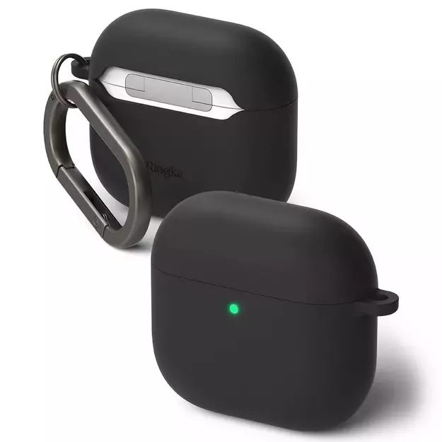 Ringke Silicone Case for Apple AirPods 4 - Black 1