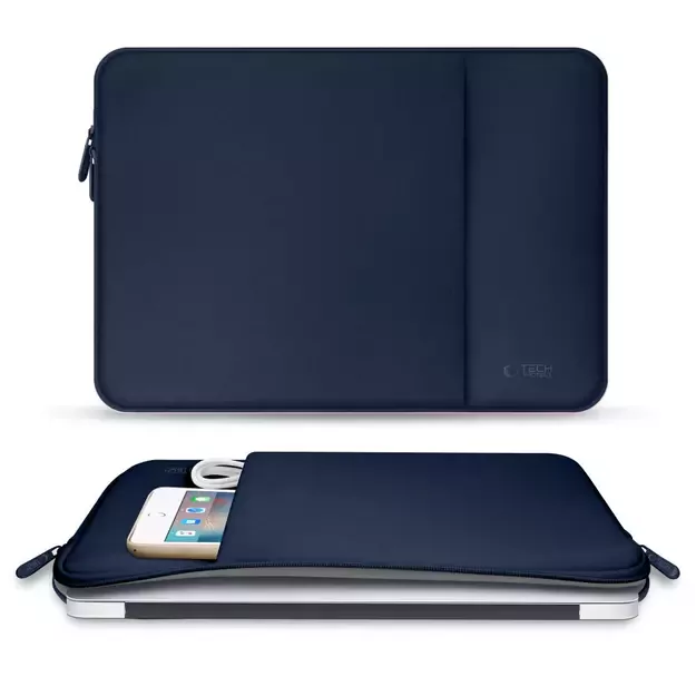 Tech-Protect Neoprene Laptop Case 14&quot  - Navy Blue 14