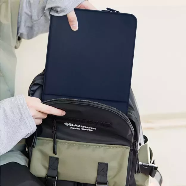 Tech-Protect Neoprene Laptop Case 14&quot  - Navy Blue 15