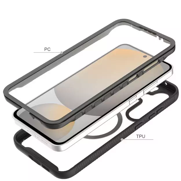 Tech-Protect Defense MagSafe Case for Samsung Galaxy S25 - Black 7