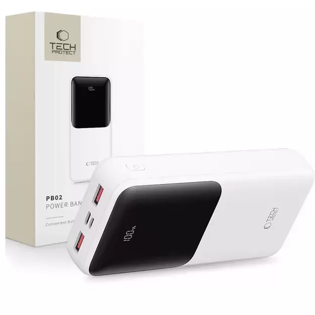 Powerbank Tech-Protect PB02 20000mAh 22.5W - white