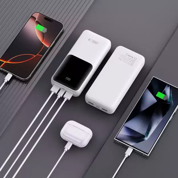Powerbank Tech-Protect PB02 20000mAh 22.5W - white 12