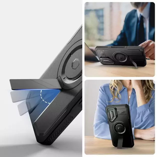 Tech-Protect Kevlar MagSafe+ Case for Samsung Galaxy S25 - Black 9