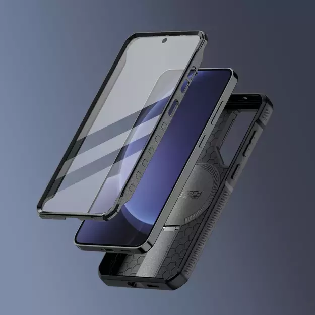 Tech-Protect Kevlar MagSafe+ Case for Samsung Galaxy S25 - Black 10