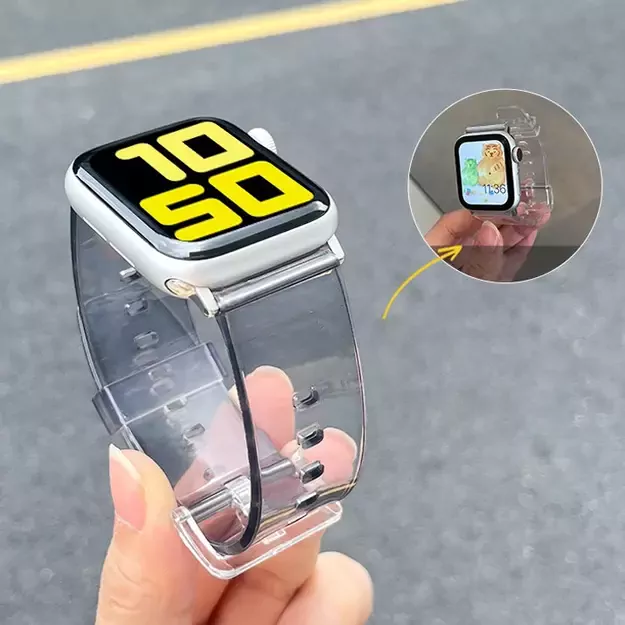 Silicone Strap Bracelet Bracelet Strap Light for Apple Watch 38 / 40 mm - Yellow 1