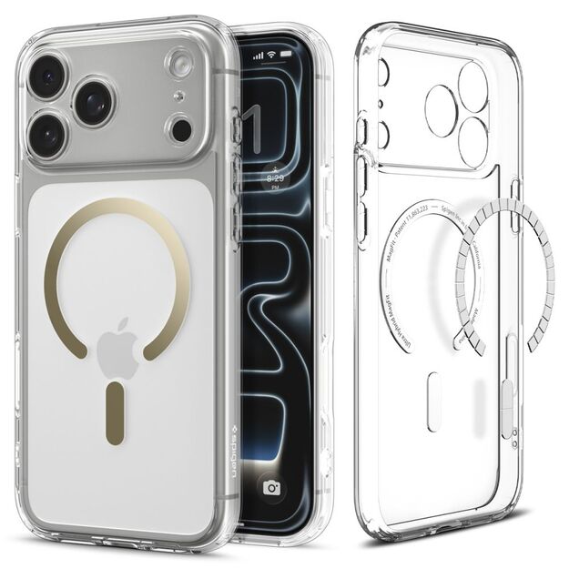 Spigen Ultra Hybrid MagSafe Case for iPhone 17 Pro Max - Transparent Gold