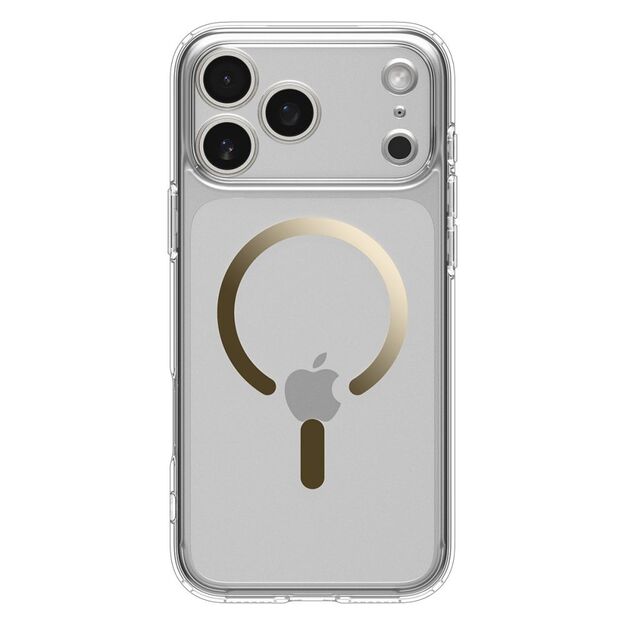 Spigen Ultra Hybrid MagSafe Case for iPhone 17 Pro Max - Transparent Gold 1