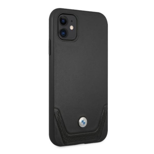 Etui BMW BMHCN61RSWPK iPhone 11 6,1  / Xr czarny/black hardcase Leather Perforate 3