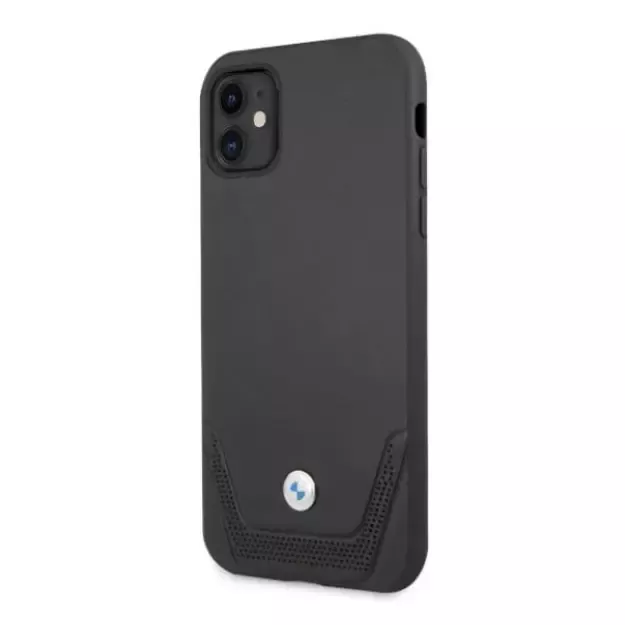 Etui BMW BMHCN61RSWPK iPhone 11 6,1  / Xr czarny/black hardcase Leather Perforate 8