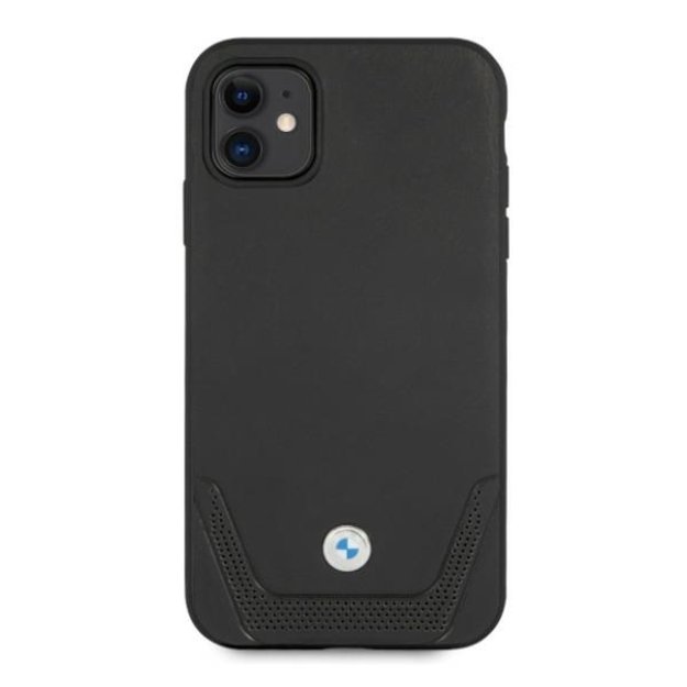 Etui BMW BMHCN61RSWPK iPhone 11 6,1  / Xr czarny/black hardcase Leather Perforate 2